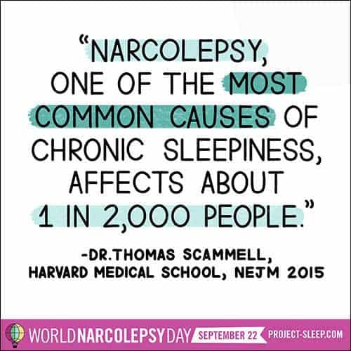 narcolepsy affects about 1 in 2000 people