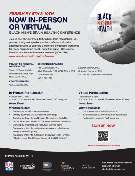 Black Men's Brain Health Conference Flyer