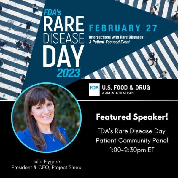 Tune In to Hear Julie Flygare Speak at FDA Event - Project Sleep